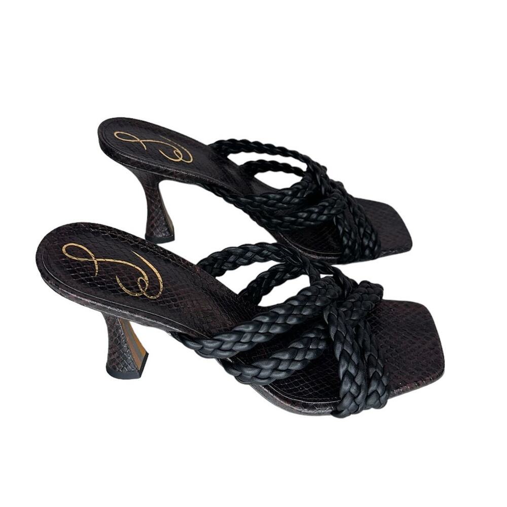 Sam Edelman Marjorie Leather Python Braided Squar… - image 2